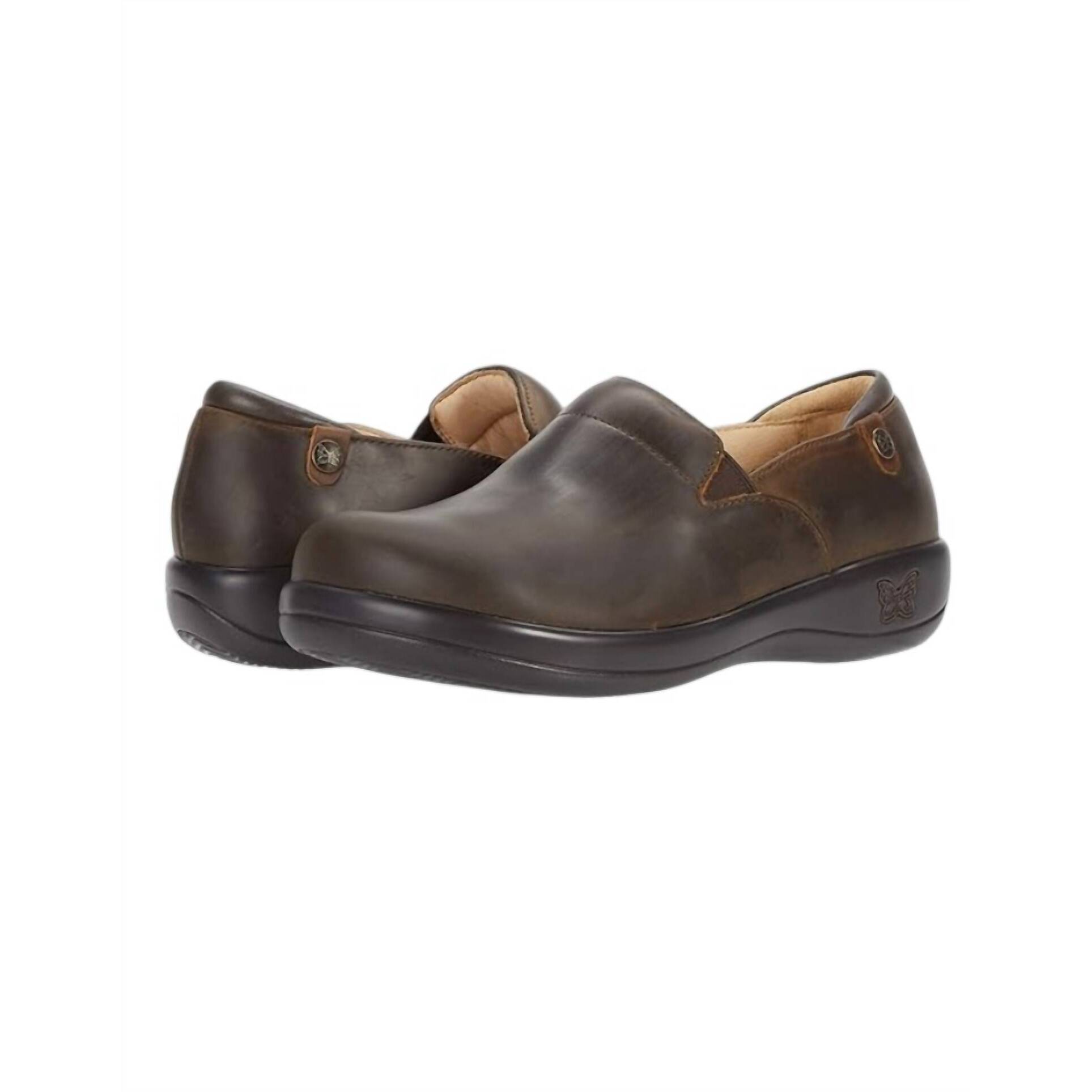 New Alegria Women's Keli Slip-On Shoes In Oiled Brown — image 3 of 3